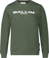 Ballin Amsterdam -  Jongens Regular Fit  Original Sweater  - Groen - Maat 116