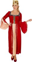 dressforfun - Vrouwenkostuum koningin XL - verkleedkleding kostuum halloween verkleden feestkleding carnavalskleding carnaval feestkledij partykleding - 301213