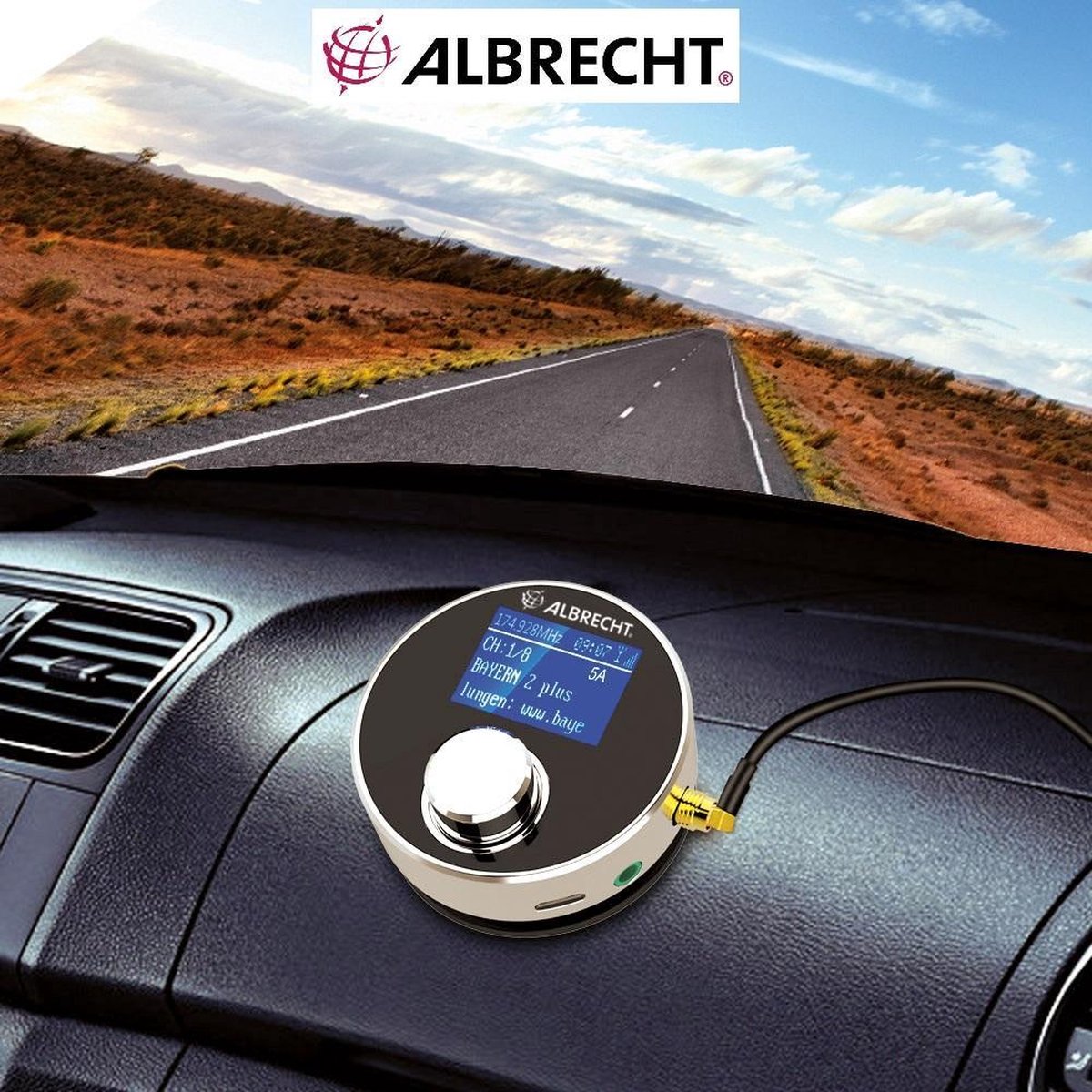 Albrecht DR 56+ Adaptateur autoradio DAB+ - Bluetooth mains libres