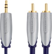 Bandridge SAL3402 Stereo Audiokabel 3.5 Mm Male - 2x Rca Male 2.00 M Zwart
