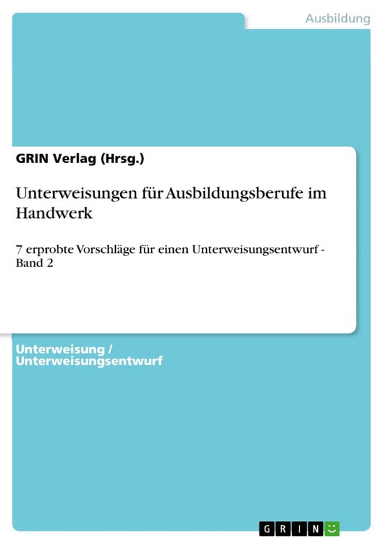 Unterweisungen für Ausbildungsberufe im Handwerk - cover