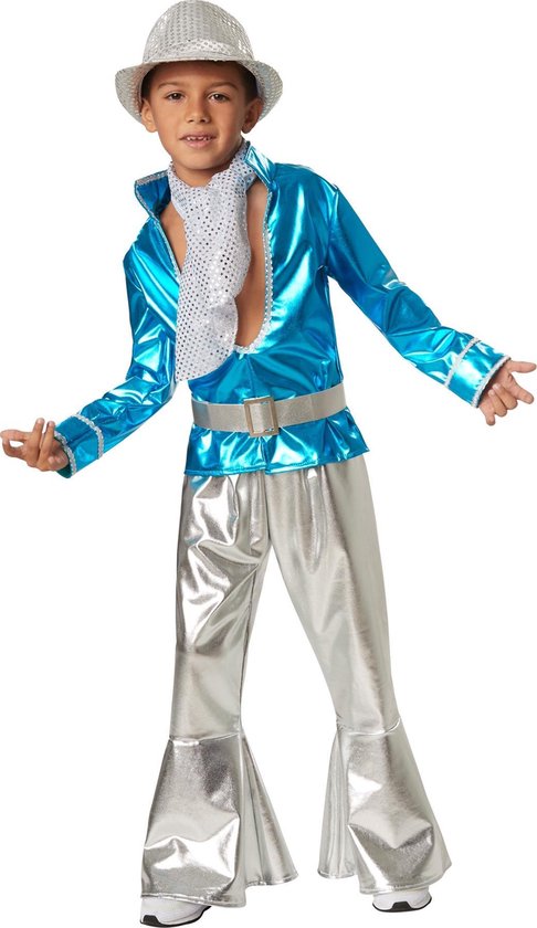 dressforfun - Disco boy 140 (9-10y) - verkleedkleding kostuum halloween verkleden feestkleding carnavalskleding carnaval feestkledij partykleding - 302378