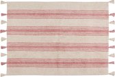 Lorena Canals - Vloerkleed katoen Stripes - 120 x 160 cm - Pink