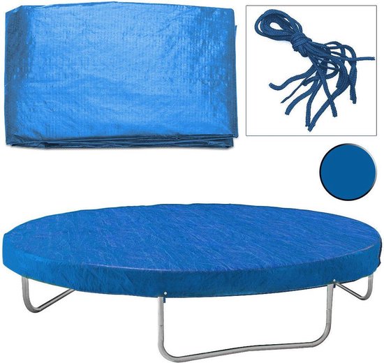 Labe lanthaan Maan oppervlakte Monzana Afdekking - Afdekzeil Trampoline Blauw Ø366cm | bol.com