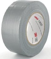 10x 3M duct tape 1900, 50mmx50 m, zilver