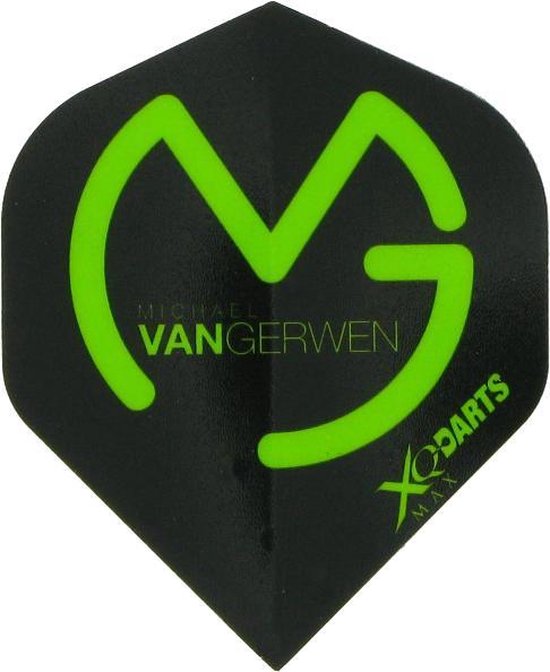 XQ-Darts Micheal van Gerwen flight - Zwart