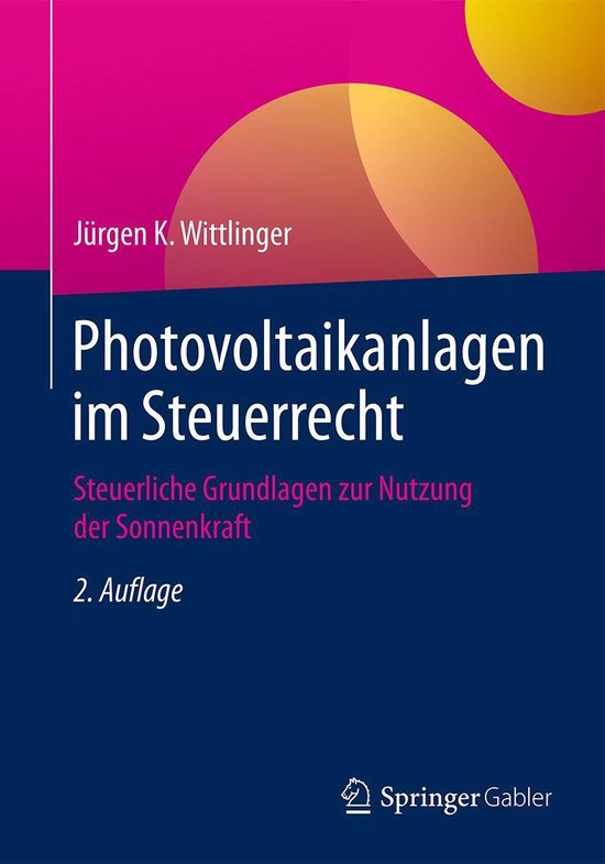 Business and Economics (German Language) - Photovoltaikanlag ... - cover