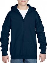 Navy capuchon vest voor jongens XS (104-110)