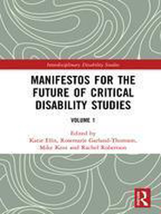 Interdisciplinary Disability Studies - Manifestos for the Fu ... - cover