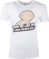 Family Guy - Stewie French Girls Men's T-shirt - 2XL