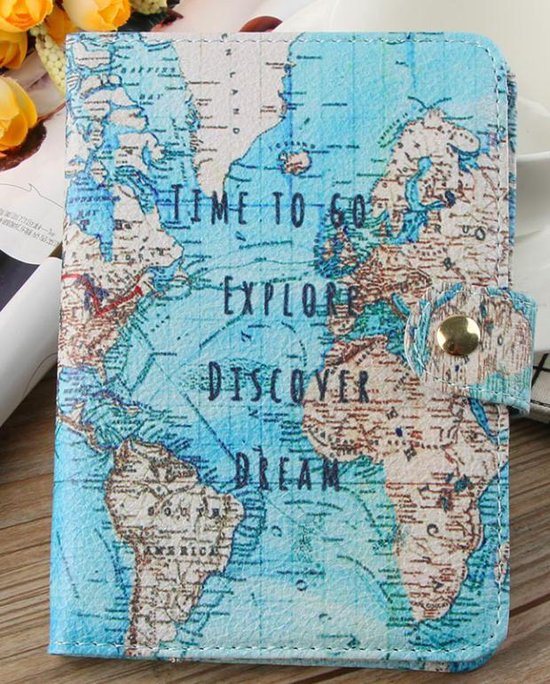 Welke oppakken geur paspoort hoes wereldkaart | bol.com