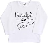 R Rebels | Katoenen Baby Shirt | Daddy's Little Girl | Wit | Maat 74/80