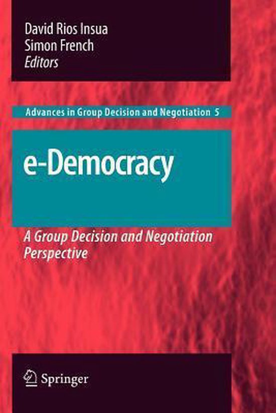 Advances in Group Decision and Negotiation5- e-Democracy - cover