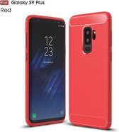 Samsung Galaxy S9+ Armor Brushed TPU Case - Rood