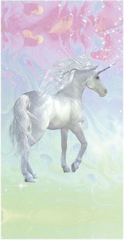 Good Morning Unicorn - Strandlaken - 75x150 cm - Multi kleur