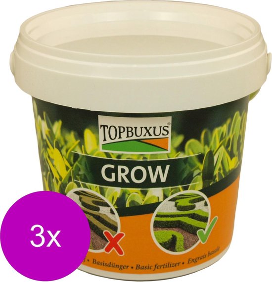 Topbuxus Grow - Siertuinmeststoffen - 3 x 10 m2 500 g