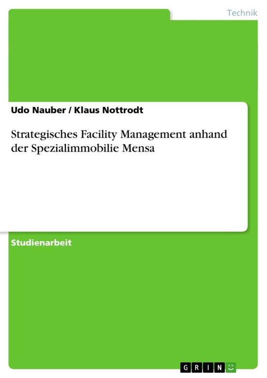 Strategisches Facility Management anhand der Spezialimmobili ... - cover
