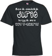 Mijncadeautje T-shirt - Jarig, kut T-shirt - Unisex Zwart (maat L)