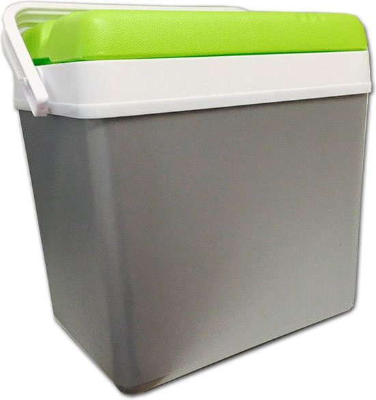 gezagvoerder Schrijfmachine consumptie koelbox 24 liter - Groen / Grijs | bol.com