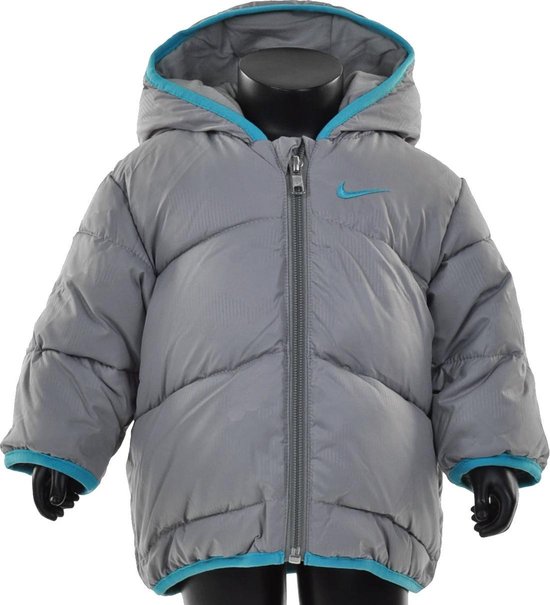 Nike Padded Jacket - Jas - Kinderen - Maat 6 - 9 Months - Licht  Grijs;Turquoise | bol.com