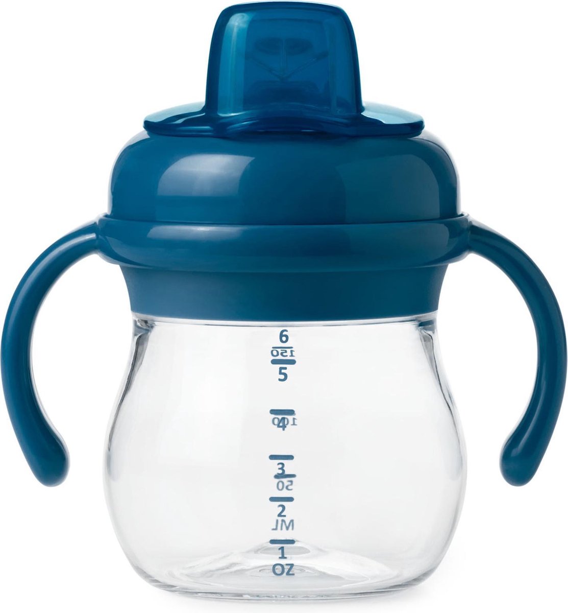 OXO Tot Transitions Drinkbeker - Tuitbeker baby - Antilekbeker - Drinkbeker Baby - Drinkbekers -150ml met handvat - Navy