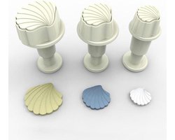 Dekofee Mini Plunger Uitstekers Schelpen set/3