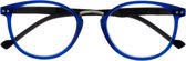 Icon Eyewear KCE019 Ortona Leesbril +2.50 - blauw montuur - zwarte poot