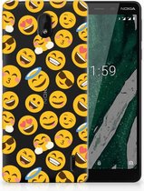 Nokia 1 Plus TPU Hoesje Design Emoji