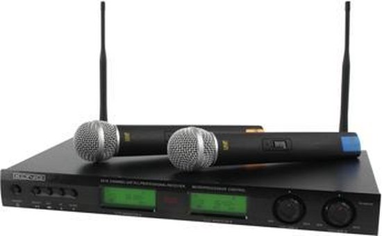 Kö:nig 16-kanaals Professioneel Draadloos Microfoonsysteem Met Twee  Microfoons | bol.com