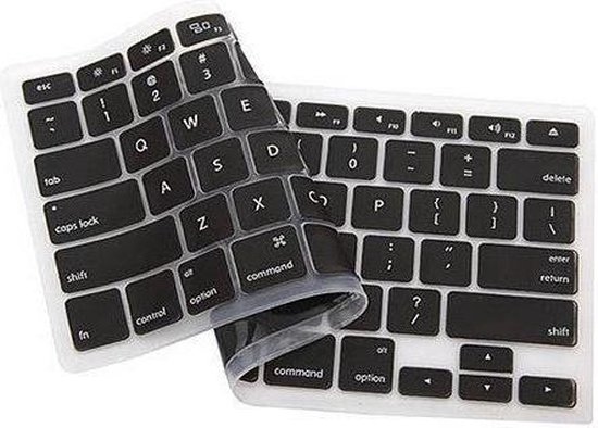 Qatrixx CrystalGuard Keyboard Cover Protector Toetsenbord bescherming Macbook Air, Pro Black Zwart