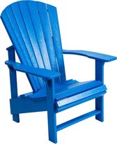 Recht op staande Adirondack Stoel - Blauw