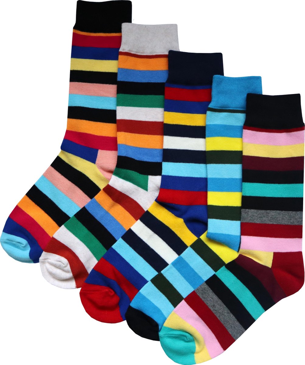 Gronden bevel Wat Gekleurde Herensokken met strepen, Happy kleuren, Premium socks,  Vrolijke... | bol.com