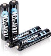 4 Stuks AAA 1.6V NiZn Ansmann Oplaadbaar Batterijen 550mAh
