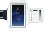 Pearlycase Sportband Hardloop armband Wit hoesje voor Samsung Galaxy S10