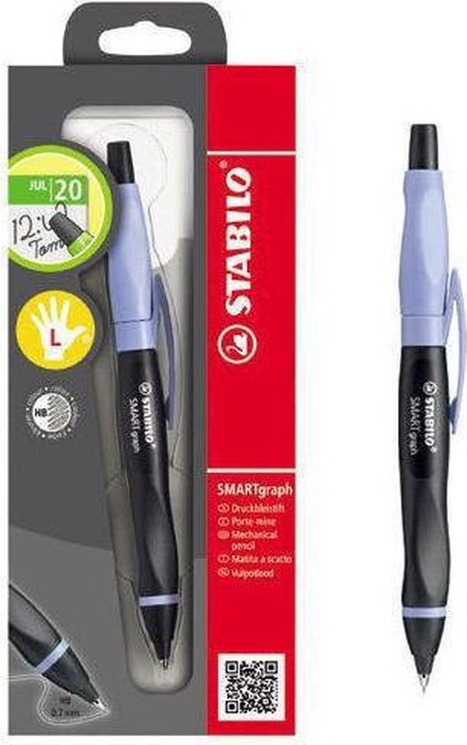Stabilo Smartgraph paars voor linkshandigen, met gum. | bol.com