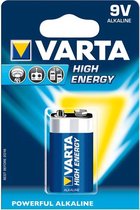 Doosje Varta 10x 1 9V alkaline batterij
