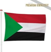 Soedanese Vlag Soedan 100x150cm - Kwaliteitsvlag - Geschikt voor buiten
