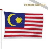 Maleisische Vlag Maleisië 100x150cm - Kwaliteitsvlag - Geschikt voor buiten