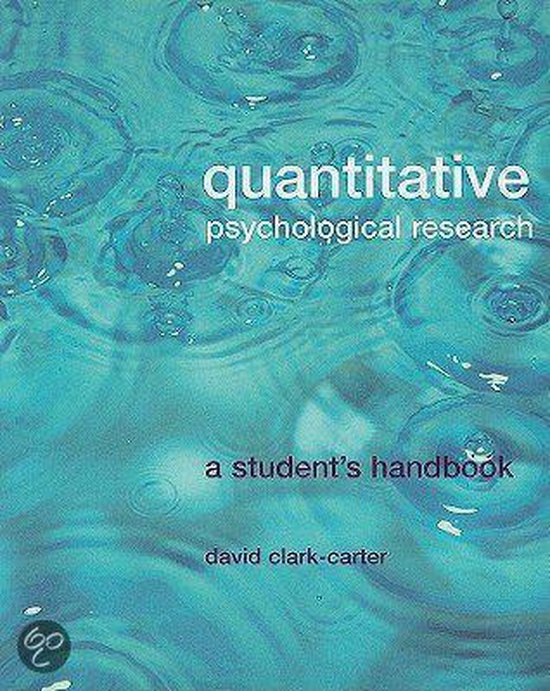 Quantitative Psychological Research - cover