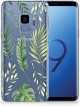 Silicone Back Case Geschikt voor Samsung S9 Leaves
