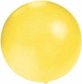2x stuks grote ballonnen van 60 cm geel