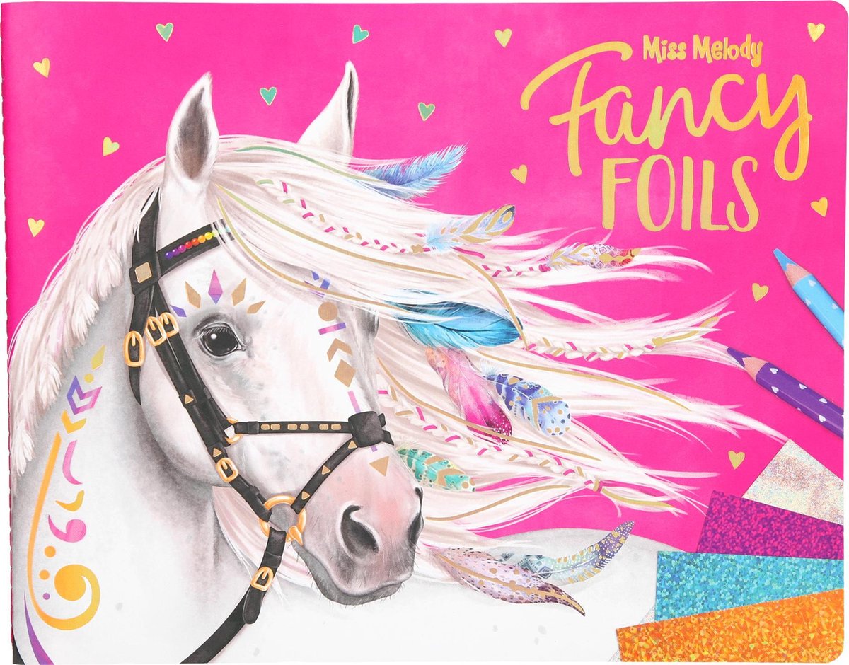 Depesche - Miss Melody Fancy Foils Colouring Book - kleurboek - Depesche