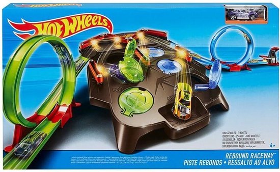 Hot Wheels Rebound Raceway, Voertuig & circuitset, 4 jaar, Meerkleurig