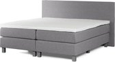 Novio Dreamer - Boxspring - 180x200cm - Grijs - Pocketveer- Luxe hoteltopper - strak hoofdbord