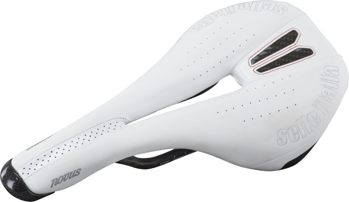 Selle Italia Novus Kit Carbonio Flow zadel wit Maat S