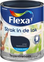 Flexa Strak In De Lak Zijdeglans - Geldersblauw - 0,25 liter