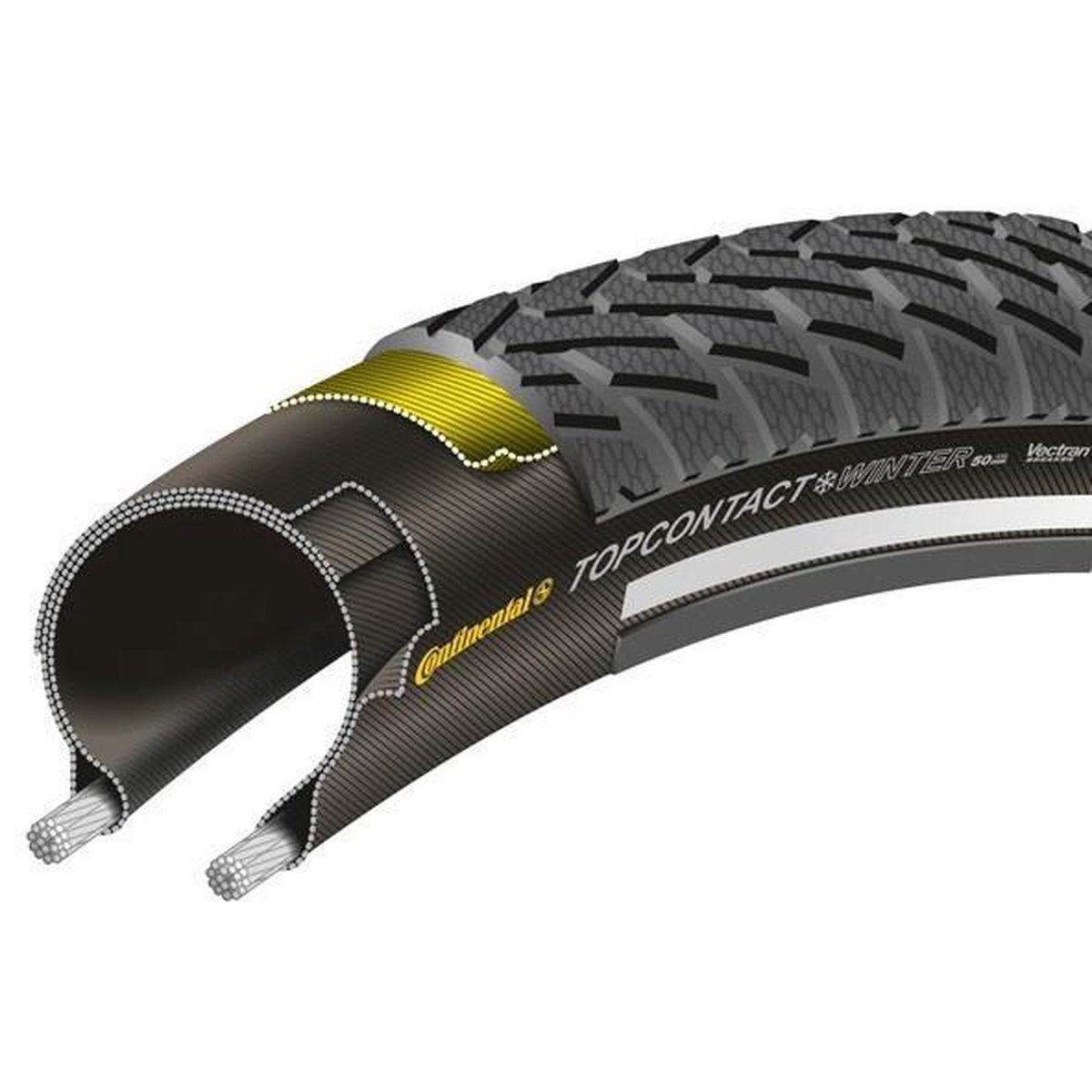 Bol Continental Top Contact II Winter Reflex Buitenband Fiets 