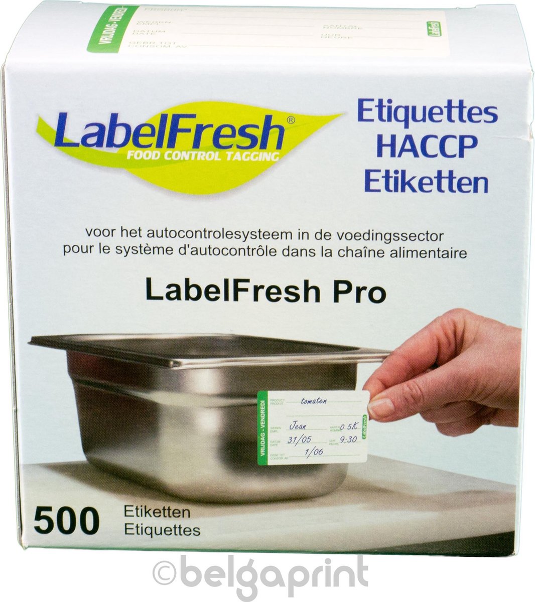 500 LabelFresh Pro - 70x45 mm - vrijdag-vendredi - HACCP etiketten / stickers
