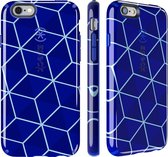Speck CandyShell Inked - Hoesje voor iPhone 6s / 6 - Stacked Cube Blue / Raincoat Blue