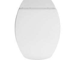 Allibert wc-bril BACCARA² - geperst hout - afklikbaar - antibacterieel - wit gelakt